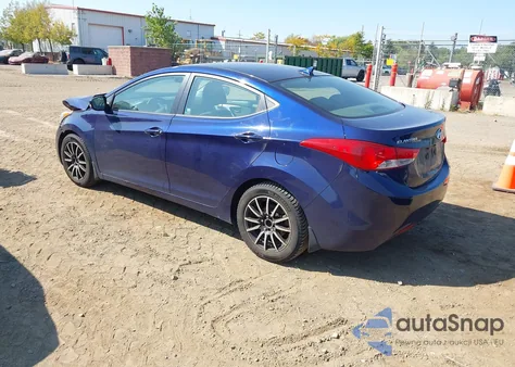 2012 Hyundai Elantra Limited from USA, damaged, VIN 5NPDH4AE8CH094146